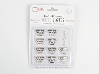 White LEDs MegaPack (30 Circuit Stickers)